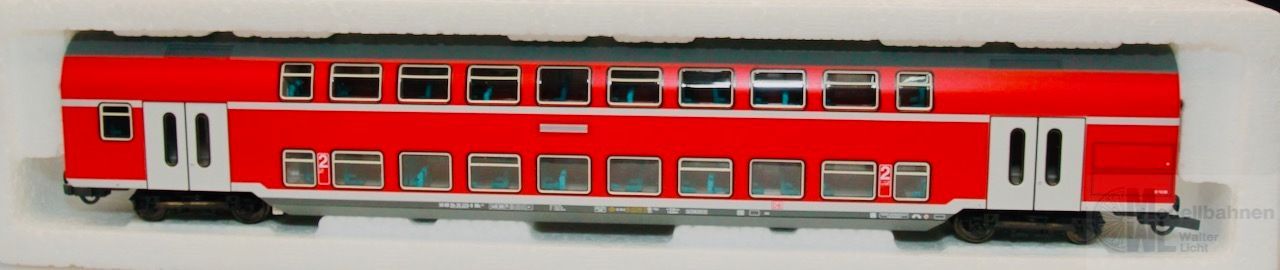 Roco 45281 - Roco - Doppelstockwagen DB 2.Kl verkehrsrot H0/GL